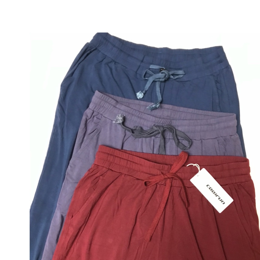 COOrun wide leg pants size large lounge sweatpants bundle 3